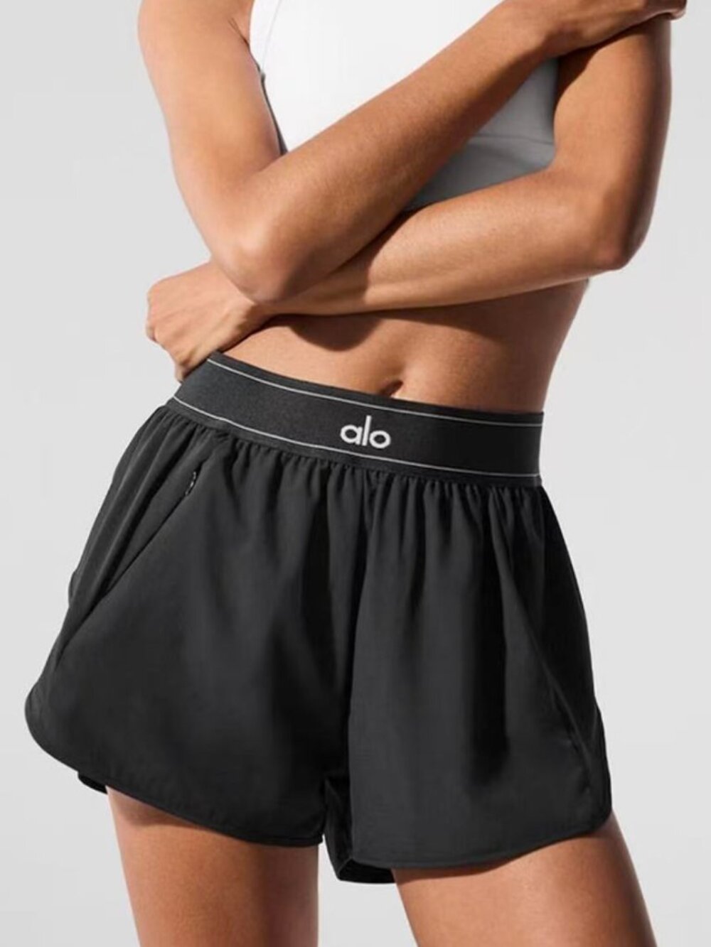 ALO Yoga Black Match Point Short NWT🏷️Minimalist/Sports/Everyday Shorts💕